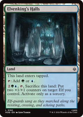 Elvenking's Halls card from The Hobbit