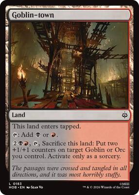 Goblin-town card from The Hobbit