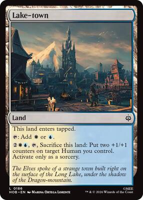 Lake-town card from The Hobbit