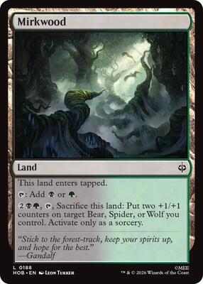 Mirkwood card from The Hobbit