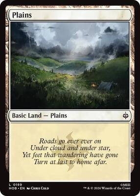 Plains (0189) card from The Hobbit