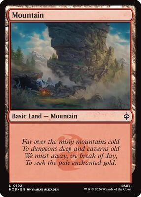Mountain (0192) card from The Hobbit