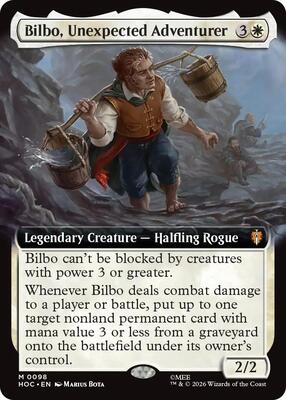 Bilbo, Unexpected Adventurer (Extended Art) card from The Hobbit: Eternal-Legal