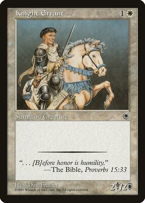 Knight Errant card from Portal