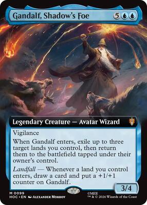 Gandalf, Shadow's Foe (Extended Art) card from The Hobbit: Eternal-Legal