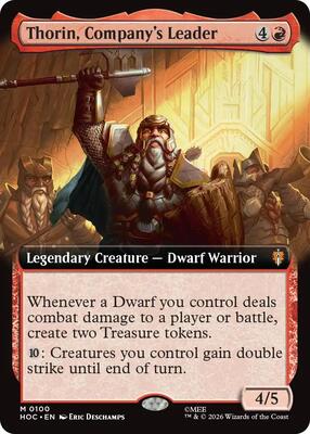Thorin, Company's Leader (Extended Art) card from The Hobbit: Eternal-Legal