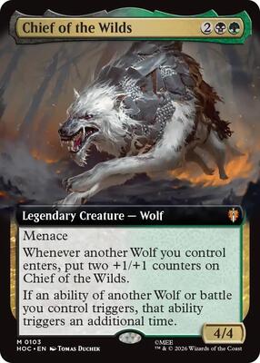 Chief of the Wilds (Extended Art) card from The Hobbit: Eternal-Legal