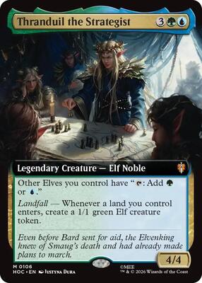 Thranduil the Strategist (Extended Art) card from The Hobbit: Eternal-Legal