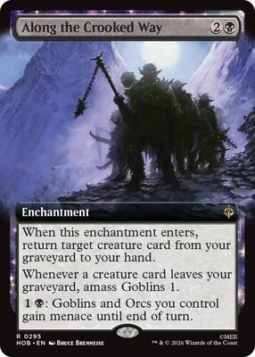 Along the Crooked Way (Extended Art) card from The Hobbit