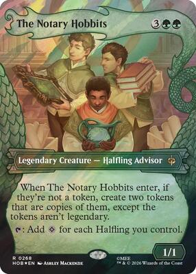 The Notary Hobbits (Showcase) (Surge Foil) card from The Hobbit