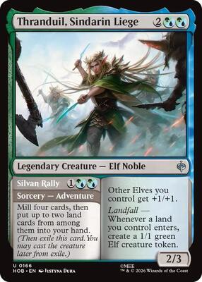 Thranduil, Sindarin Liege card from The Hobbit