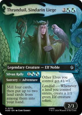 Thranduil, Sindarin Liege (Showcase) card from The Hobbit