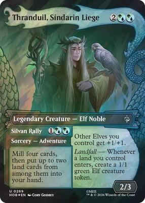 Thranduil, Sindarin Liege (Showcase) (Surge Foil) card from The Hobbit