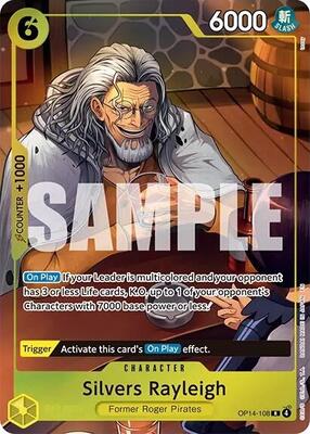 Silvers Rayleigh (One Piece Card Game Illustration Box Vol. 7) card from One Piece Promotion Cards