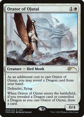Orator of Ojutai card from FNM Promos