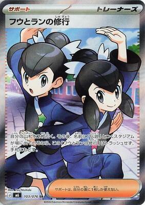 Tate & Liza's Training - 103/076 card from M6: Storm Emeralda