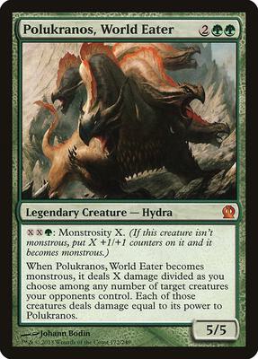 Polukranos, World Eater card from Theros