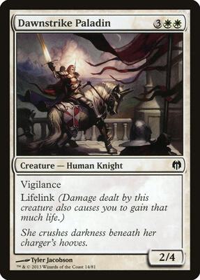 Dawnstrike Paladin card from Duel Decks: Heroes vs. Monsters