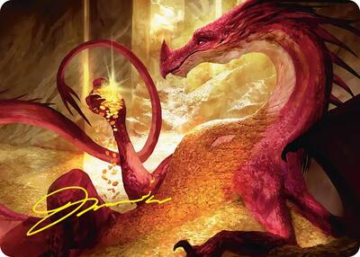 Gleaming Splendor Art Card (Gold-Stamped Signature) card from Art Series: The Hobbit