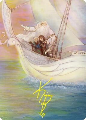 Dawn of a New Age Art Card (Gold-Stamped Signature) card from Art Series: The Hobbit