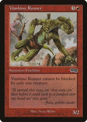 Viashino Runner card from Urza's Saga