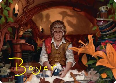 Confusticate and Bebother Art Card (Gold-Stamped Signature) card from Art Series: The Hobbit