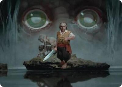 Riddles in the Dark Art Card card from Art Series: The Hobbit
