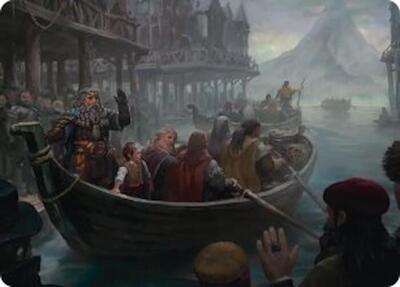Uneasy Partings Art Card card from Art Series: The Hobbit