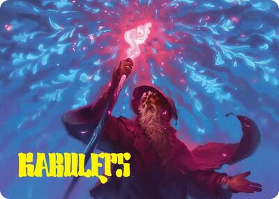 Wizard's Staff Art Card (Gold-Stamped Signature) card from Art Series: The Hobbit