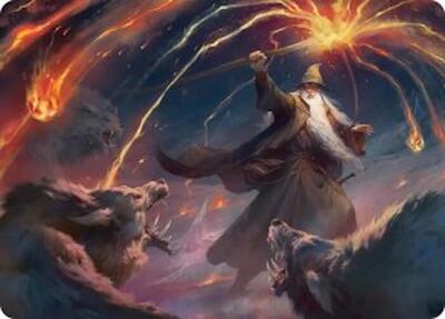 Gandalf, Shadow's Foe Art Card card from Art Series: The Hobbit