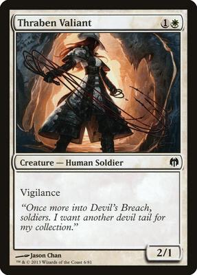 Thraben Valiant card from Duel Decks: Heroes vs. Monsters