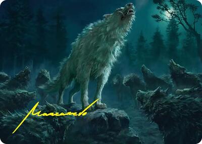 Reverent Howl Art Card (Gold-Stamped Signature) card from Art Series: The Hobbit