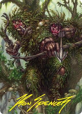 Orcish Bowmasters Art Card (Gold-Stamped Signature) card from Art Series: The Hobbit