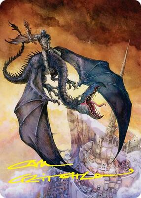 Witch-king, Bringer of Ruin Art Card (Gold-Stamped Signature) card from Art Series: The Hobbit