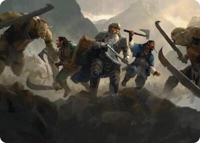 Struggle of Howling Steel Art Card card from Art Series: The Hobbit