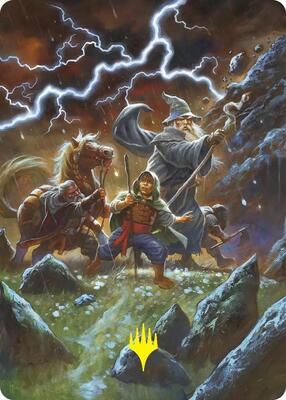 Call Forth the Tempest Art Card (Gold-Stamped) card from Art Series: The Hobbit