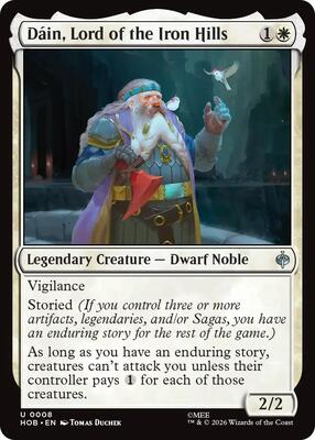 Dain, Lord of the Iron Hills card from The Hobbit