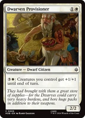 Dwarven Provisioner card from The Hobbit