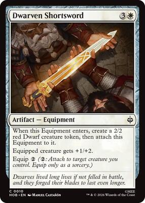 Dwarven Shortsword card from The Hobbit
