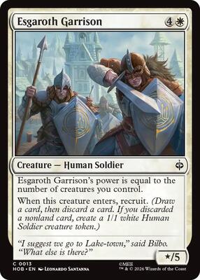 Esgaroth Garrison card from The Hobbit