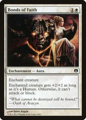 Bonds of Faith card from Duel Decks: Heroes vs. Monsters