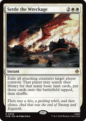Settle the Wreckage card from The Hobbit