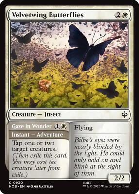 Velvetwing Butterflies card from The Hobbit