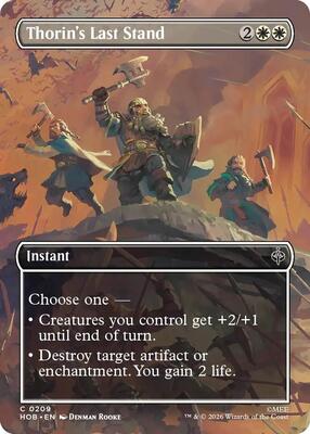 Thorin's Last Stand (Borderless) card from The Hobbit
