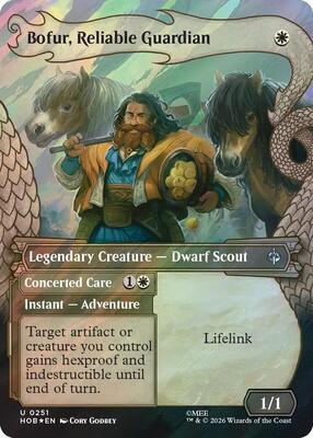 Bofur, Reliable Guardian (Showcase) (Surge Foil) card from The Hobbit