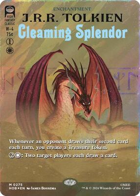 Gleaming Splendor (Borderless) (Surge Foil) card from The Hobbit