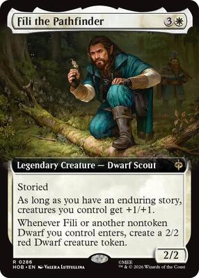 Fili the Pathfinder (Extended Art) card from The Hobbit