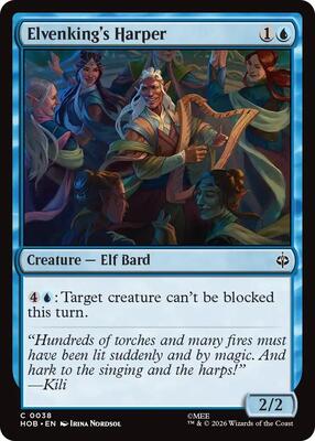 Elvenking's Harper card from The Hobbit