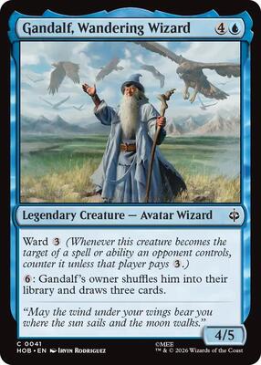 Gandalf, Wandering Wizard card from The Hobbit