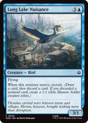 Long Lake Nuisance card from The Hobbit